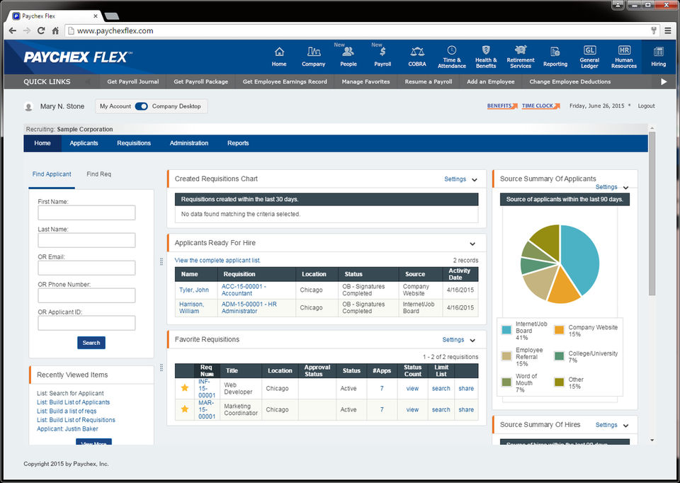 Paychex Flex Hiring Streamlines the New-Hire Process through Powerful Technology