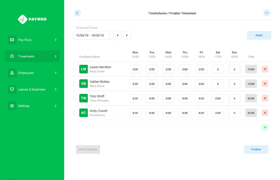 Payroo screenshot 2