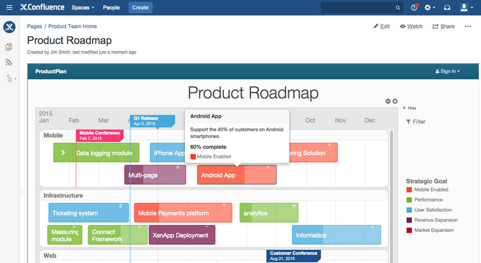 ProductPlan screenshot 2