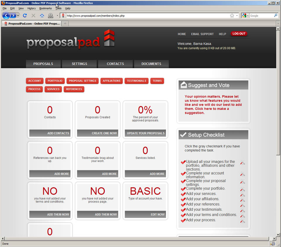 ProposalPad screenshot 2