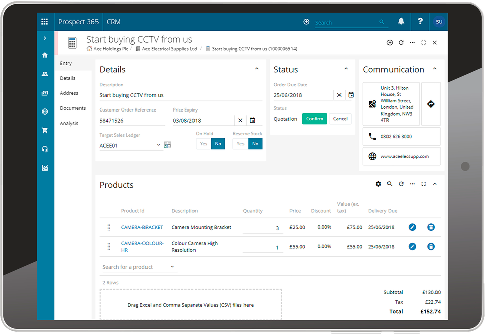 Prospect CRM screenshot 1