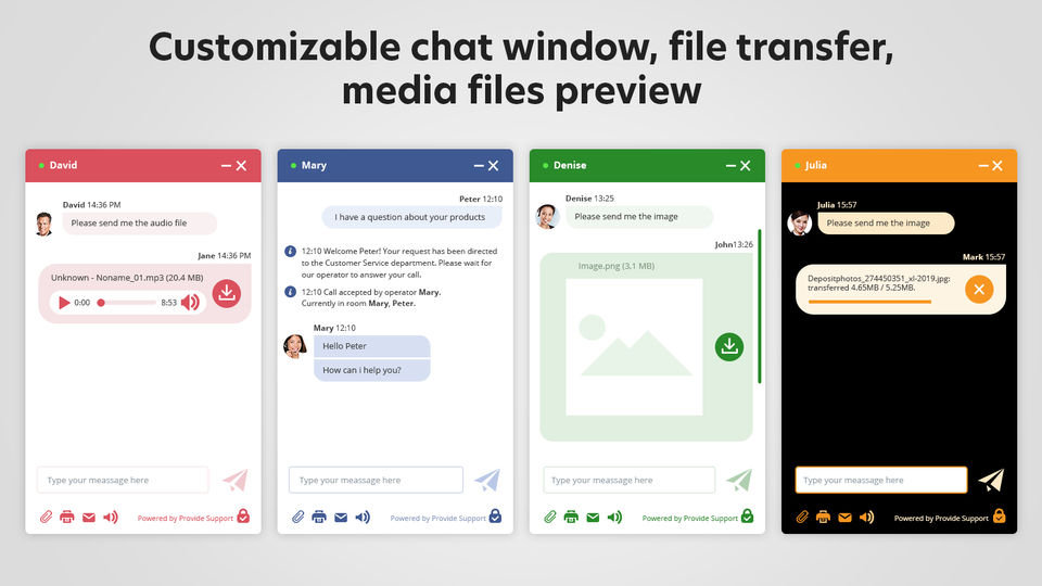 Customizable Chat Window screenshot