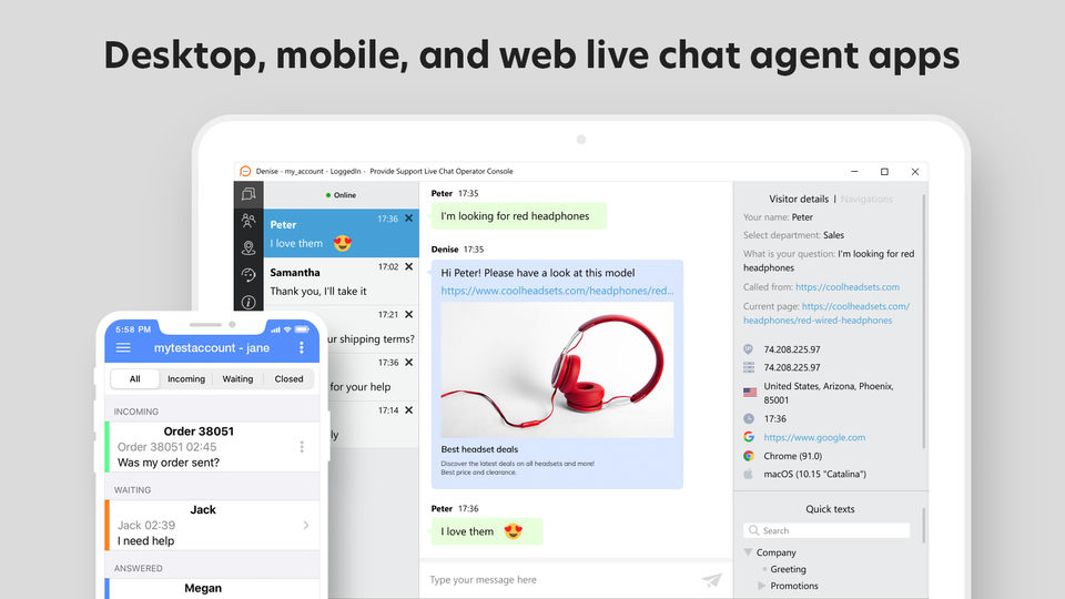 Live Chat Agent Apps screenshot
