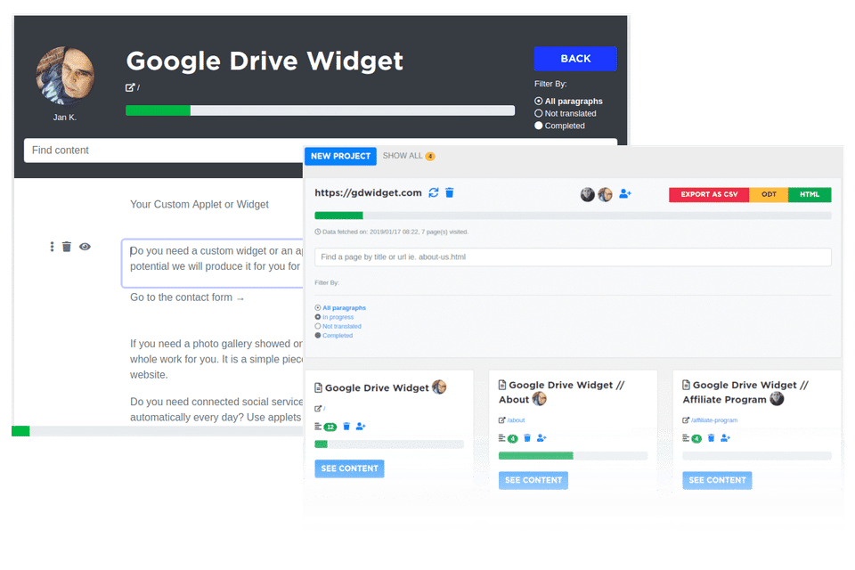 Google Drive Widget