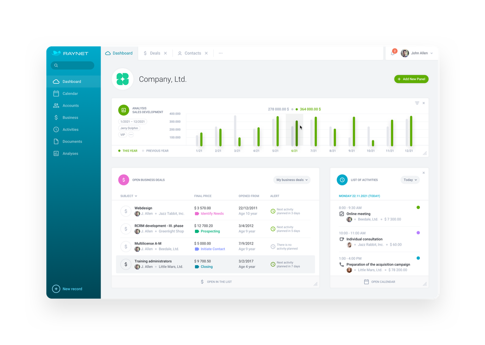 RAYNET CRM screenshot 3