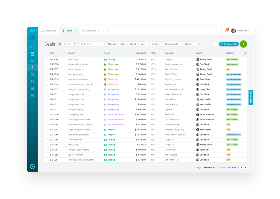 RAYNET CRM screenshot 2