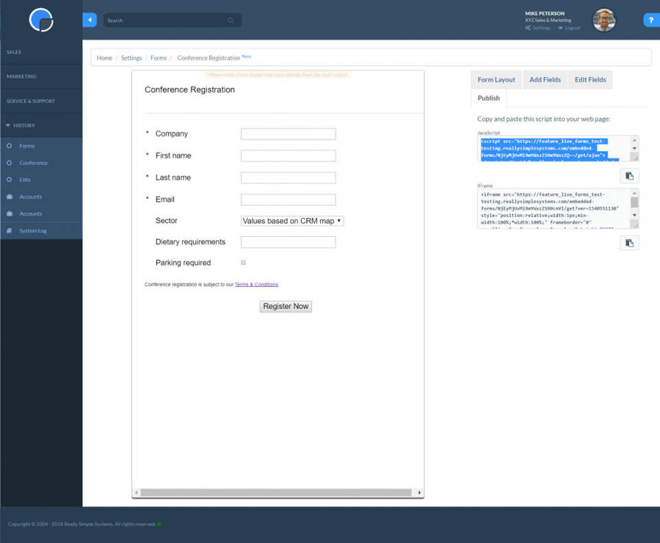 Really Simple Systems CRM screenshot 3