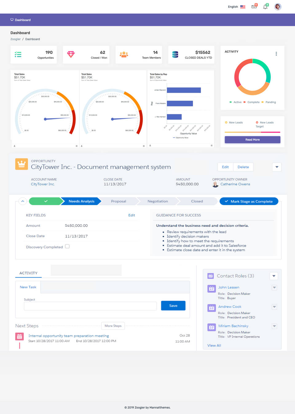 Relotis CRM screenshot 3