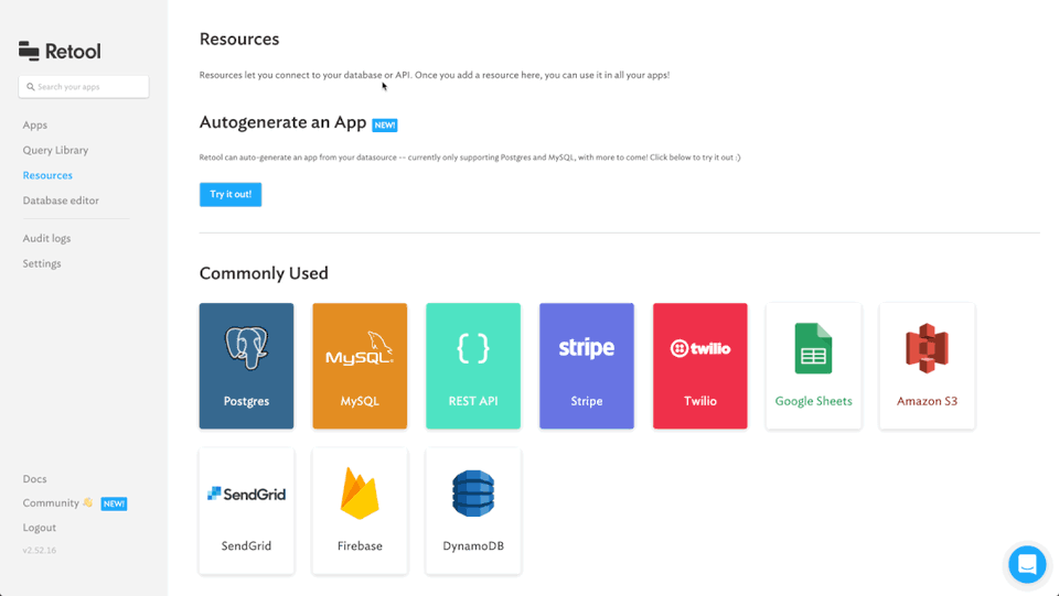 Auto-generate Apps