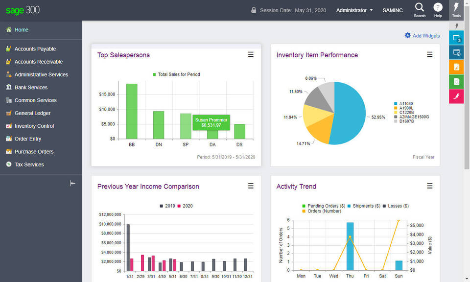 Sage 300cloud screenshot 1