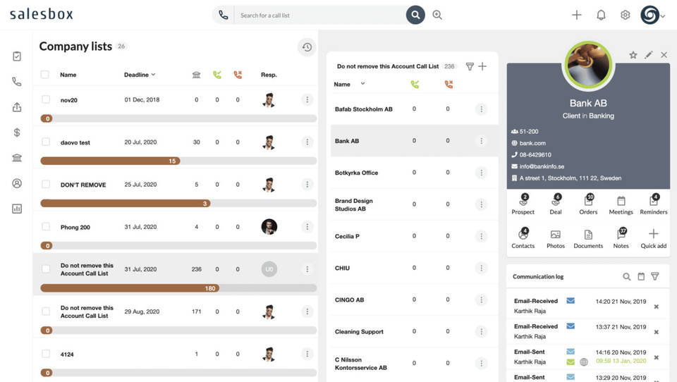Salesbox CRM screenshot 1