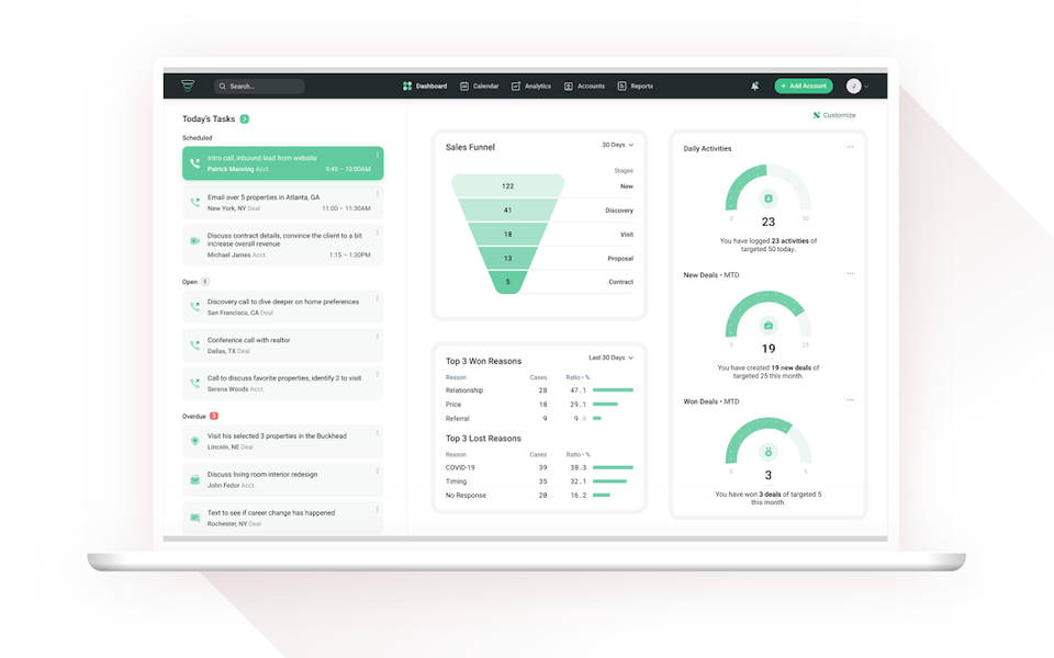 Salesdash CRM screenshot 2