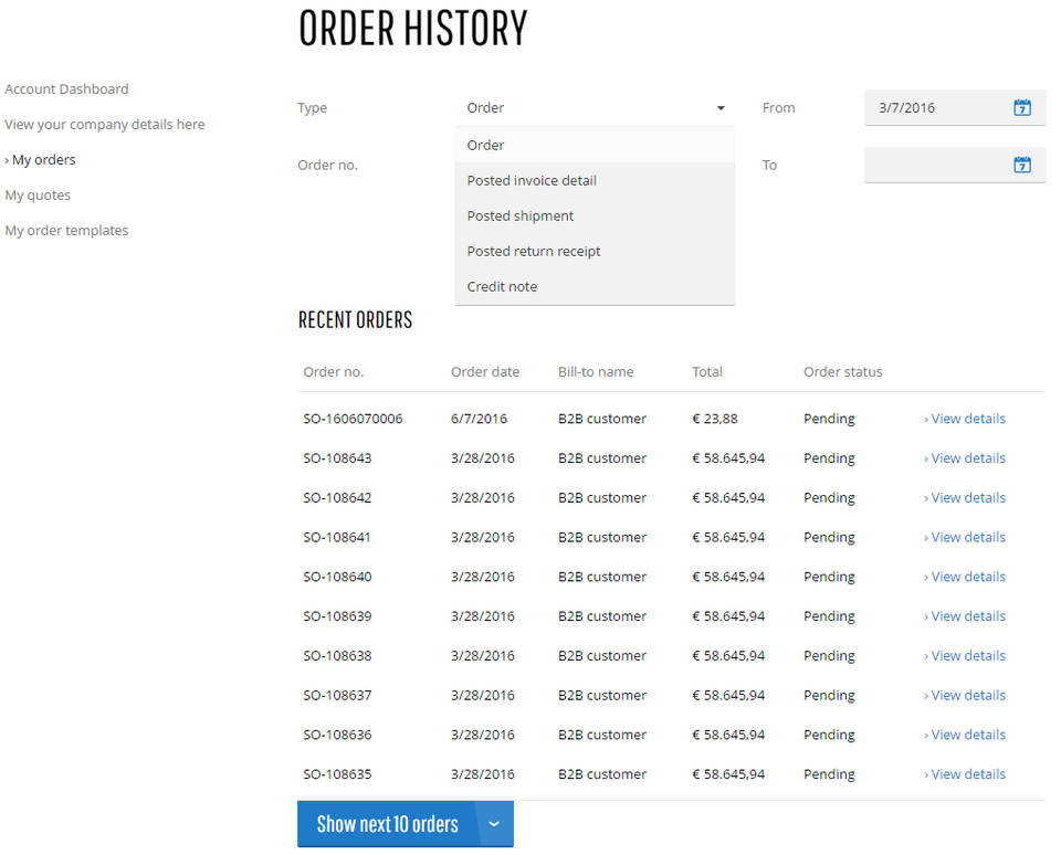 Sana Commerce screenshot 1