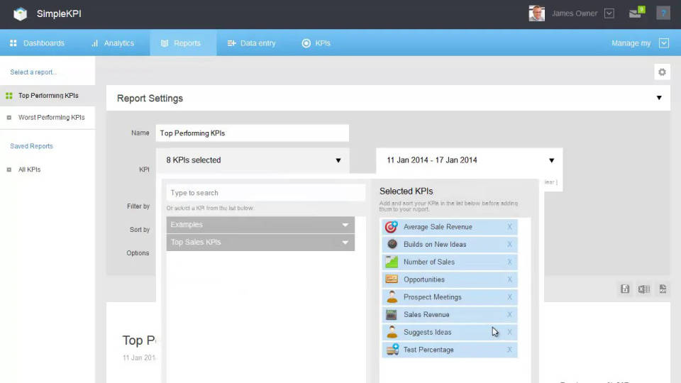 SimpleKPI screenshot 2