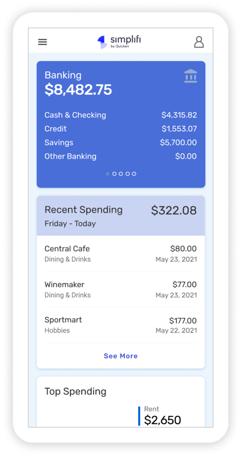Simplifi screenshot 2