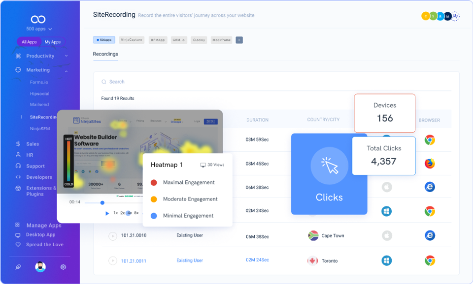 SiteRecording by 500apps screenshot 2