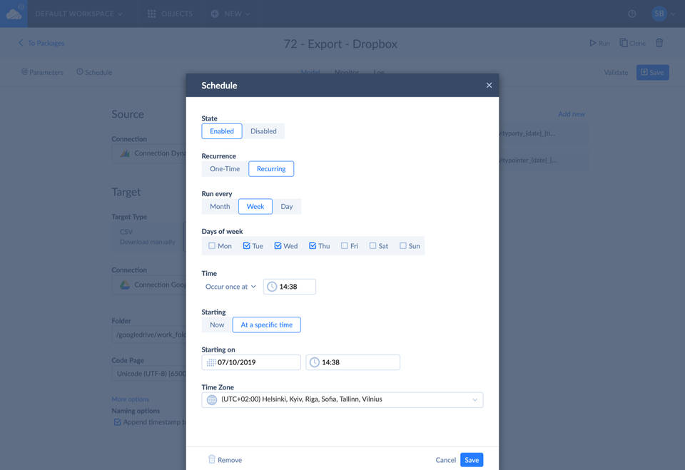 Skyvia screenshot 2