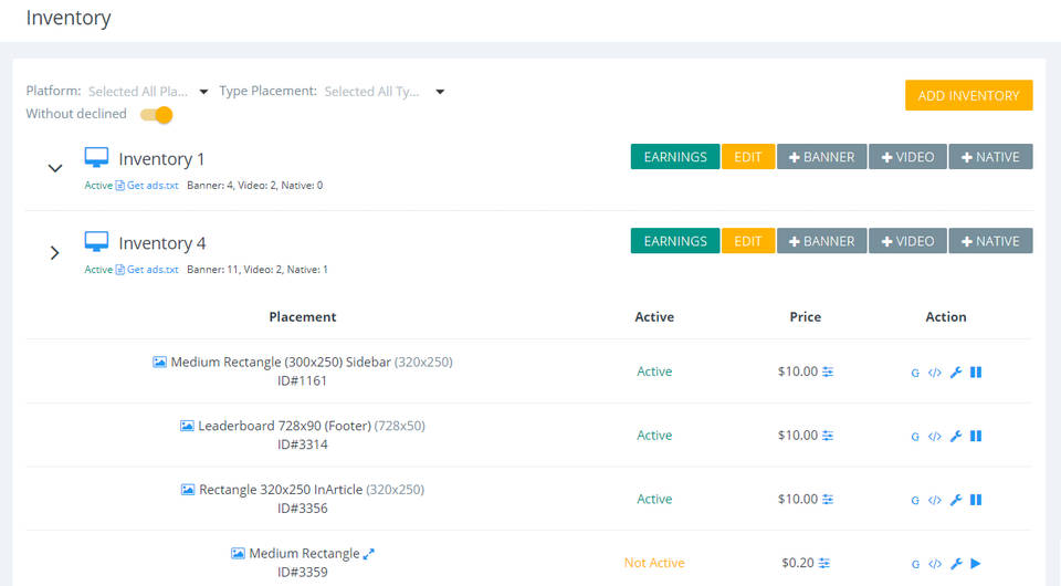 SmartyAds DSP screenshot 2