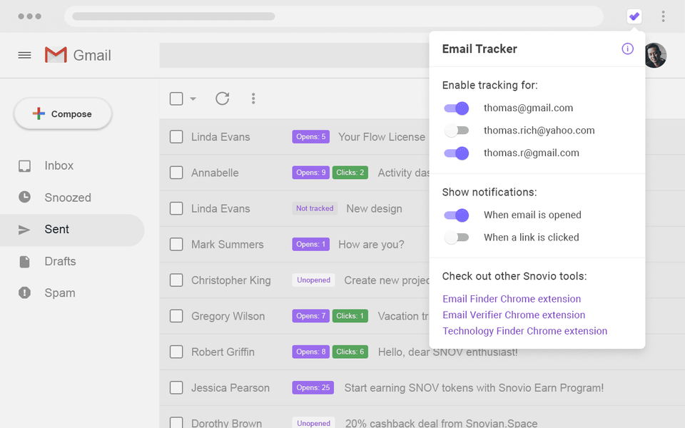 Snovio screenshot 2