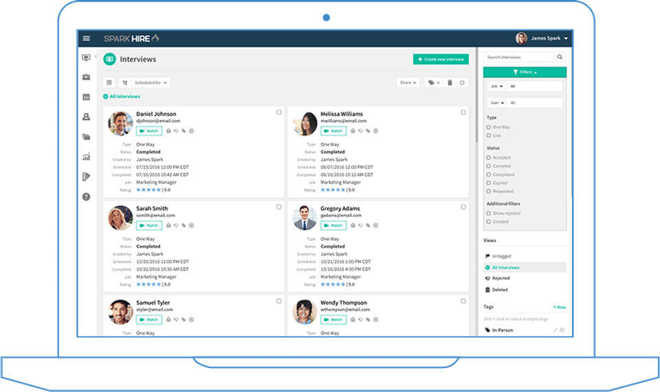 Spark Hire screenshot 2