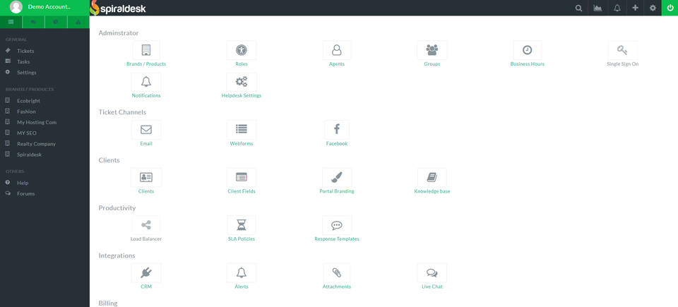 Spiraldesk screenshot 1