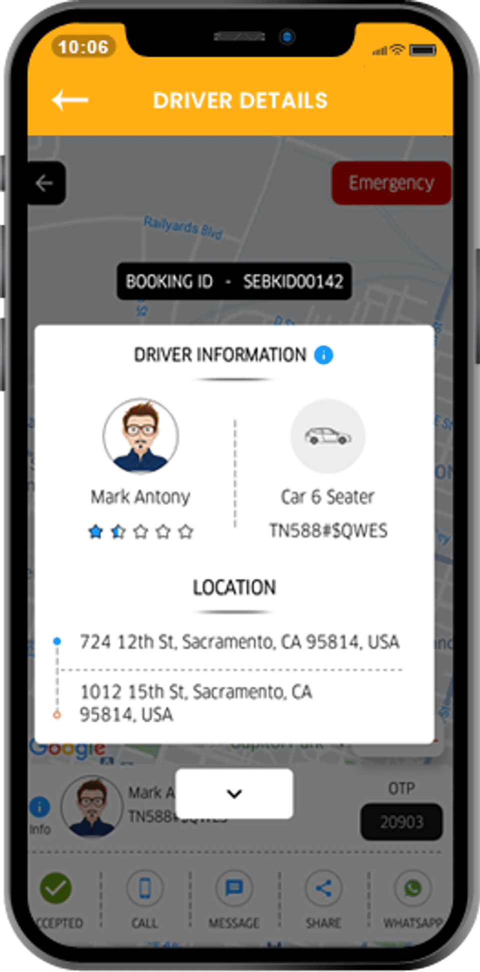 Driver Information screenshot