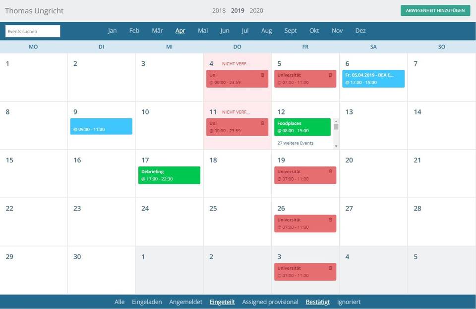 Staffcloud screenshot 3