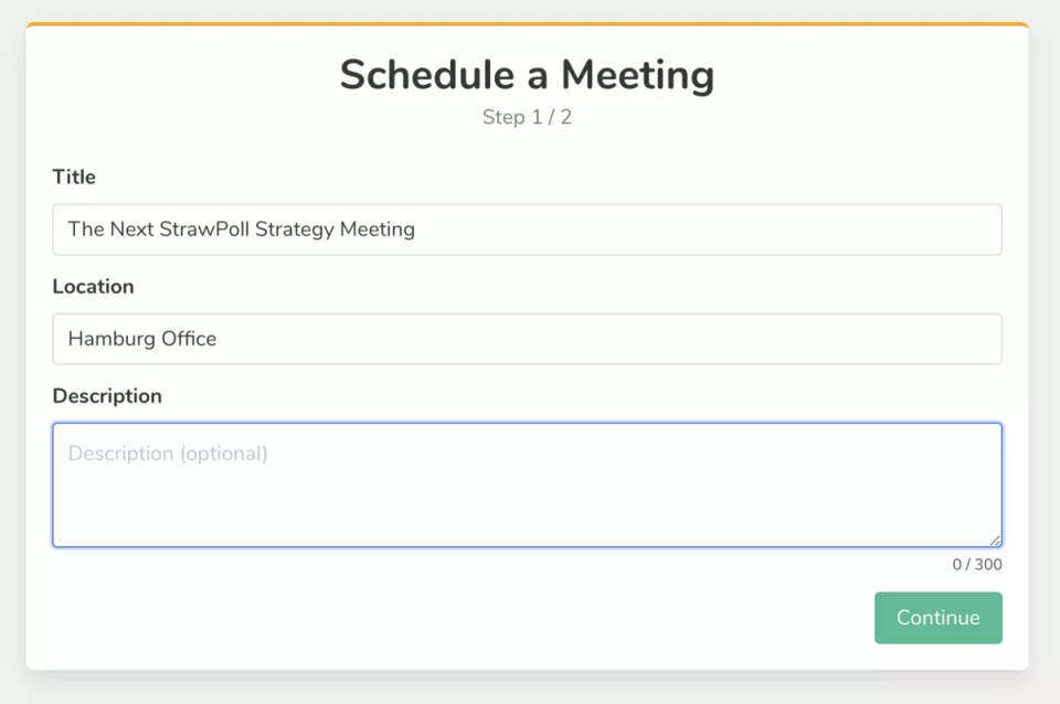 StrawPoll Meetings screenshot 2
