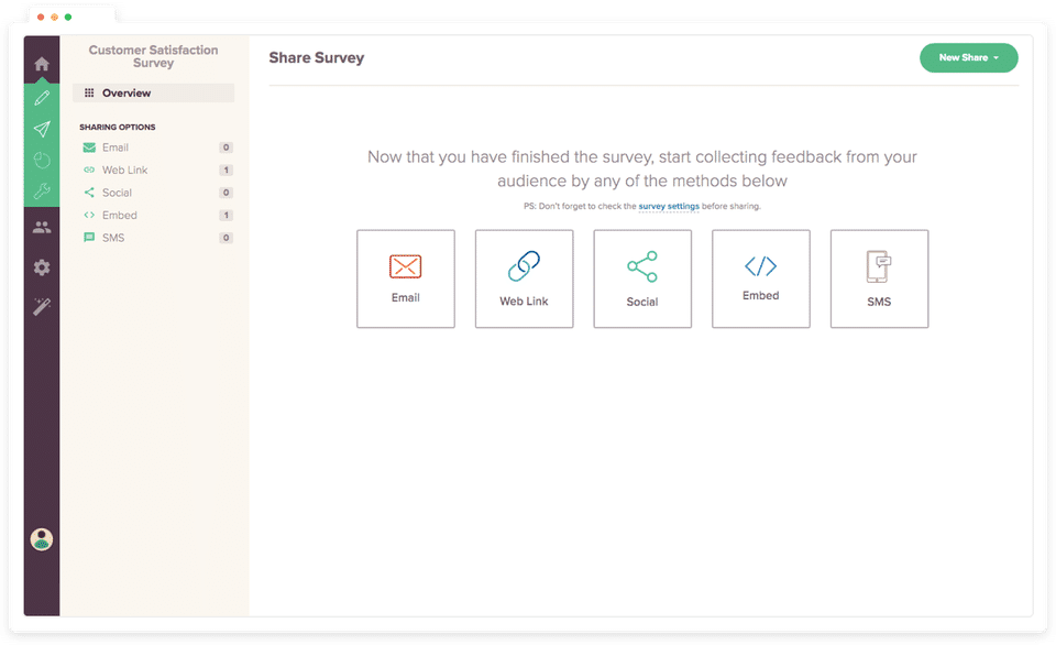 SurveySparrow screenshot