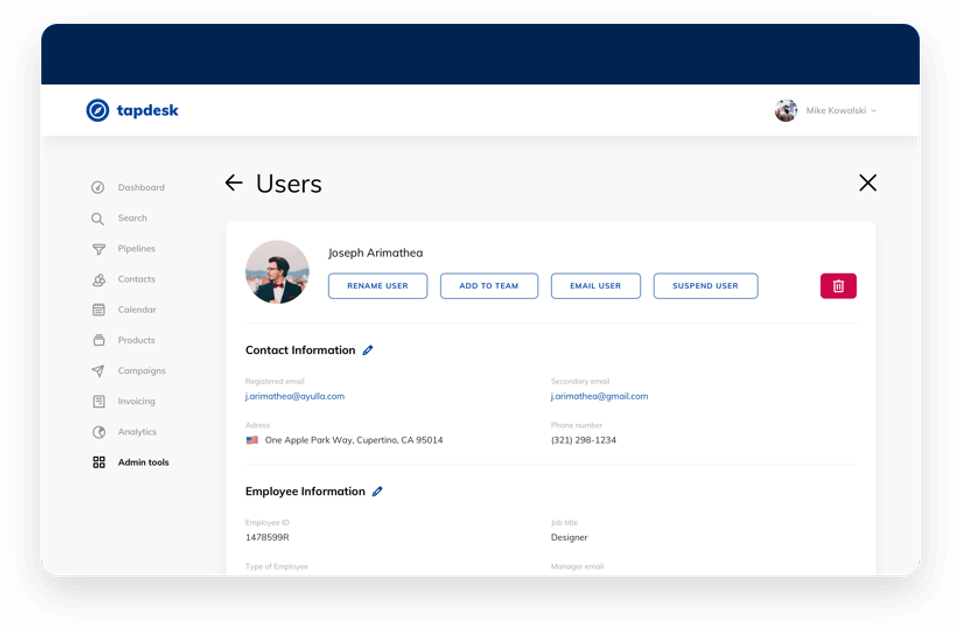 Tapdesk screenshot 2