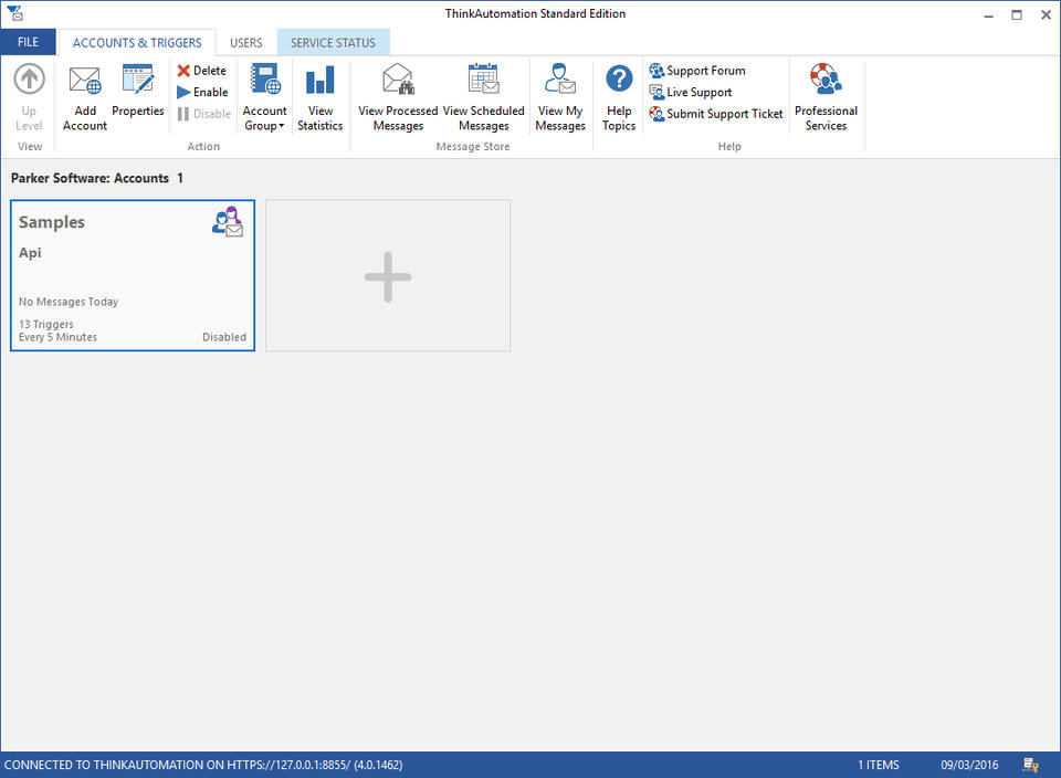 ThinkAutomation screenshot 2