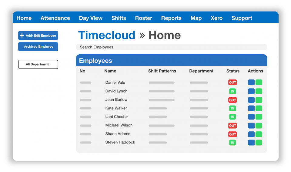 TimeCloud Time and Attendance screenshot 2