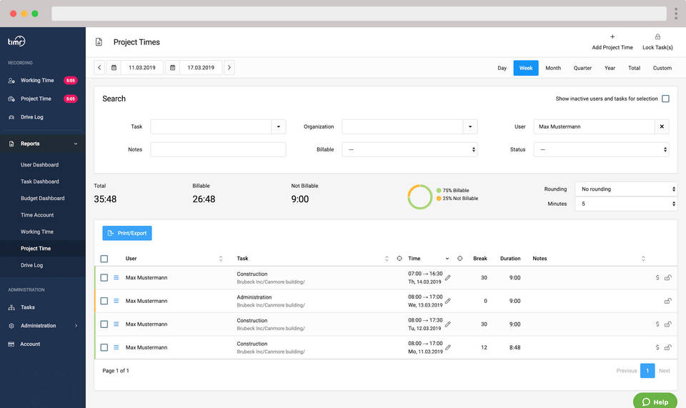 timr screenshot 2