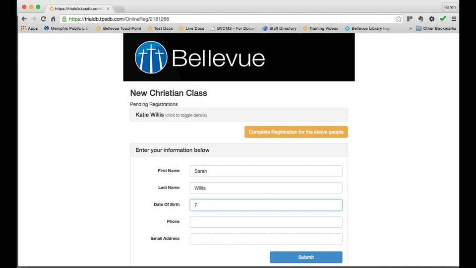 TouchPoint Church Management Software screenshot 4