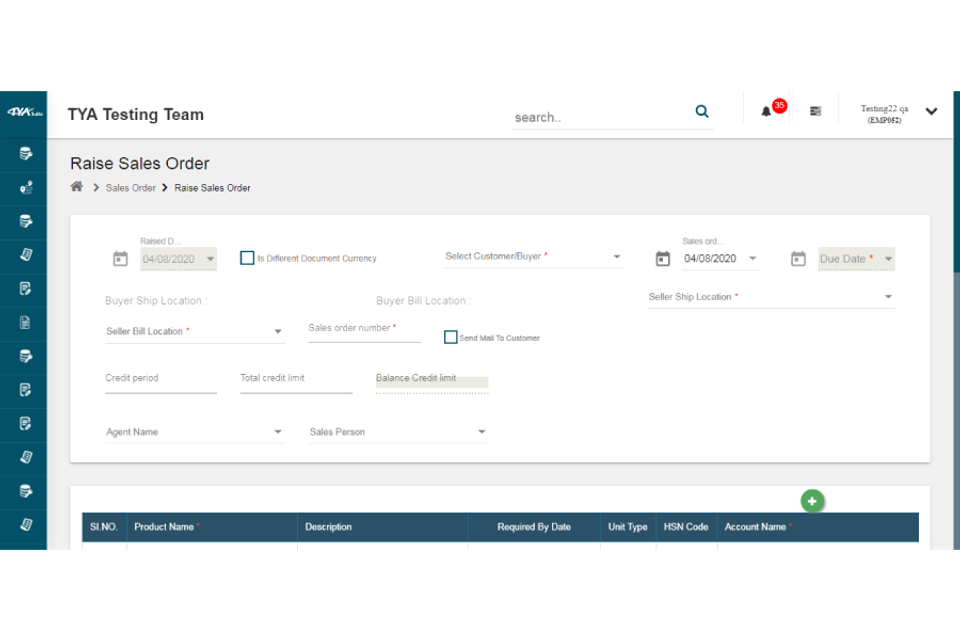 TYASuite Cloud ERP Software screenshot 4
