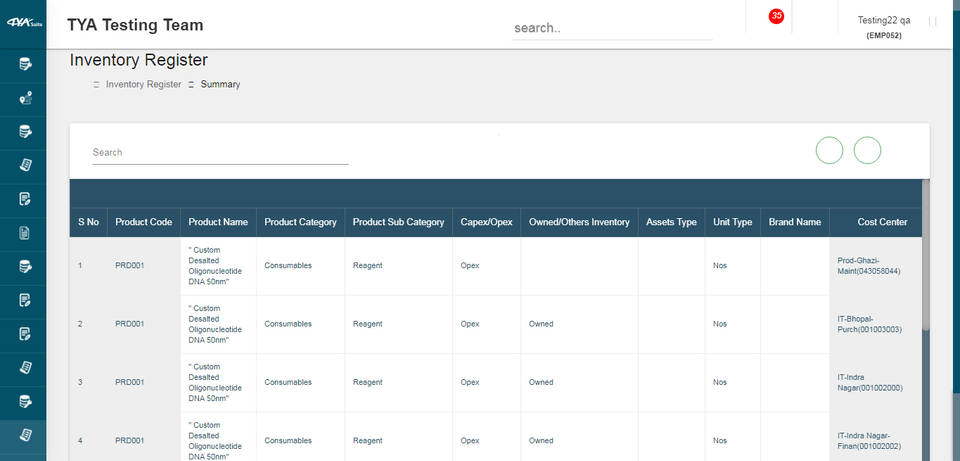 TYASuite Inventory Management Software screenshot 4