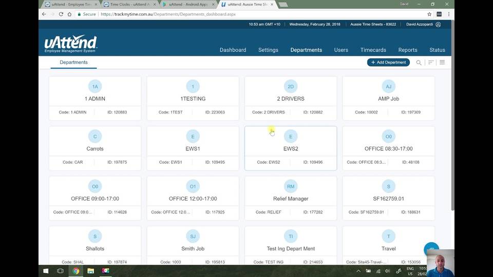 uAttend Screenshots