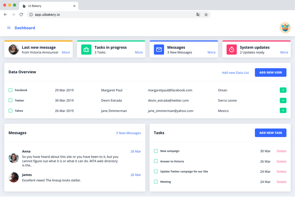 UI Bakery screenshot 2