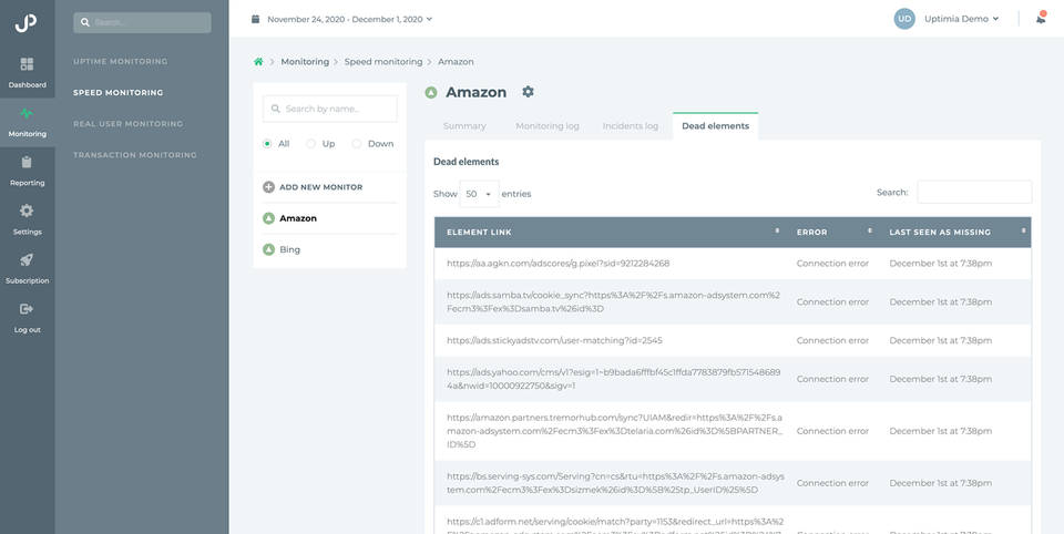 Uptimia screenshot 3