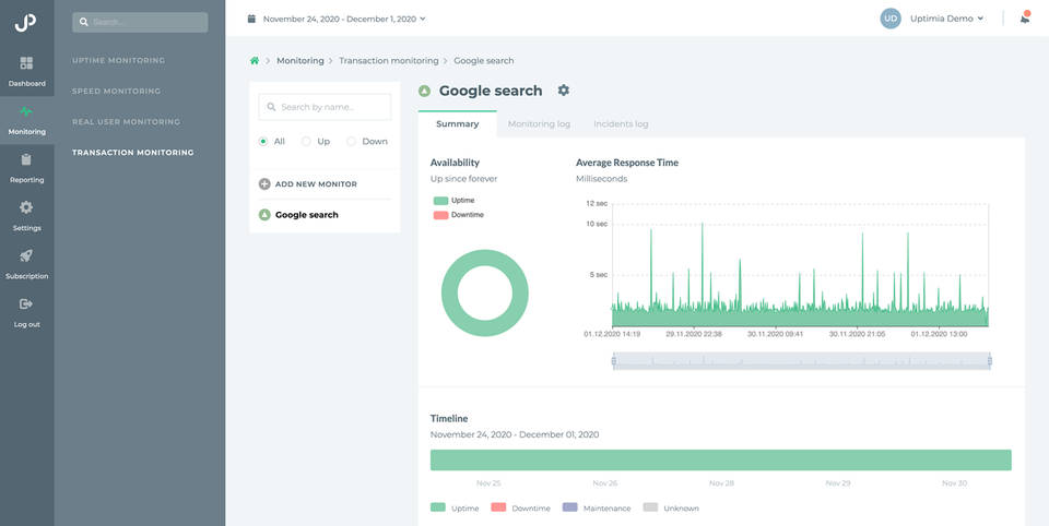Uptimia screenshot 4