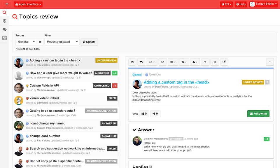 UserEcho screenshot 3