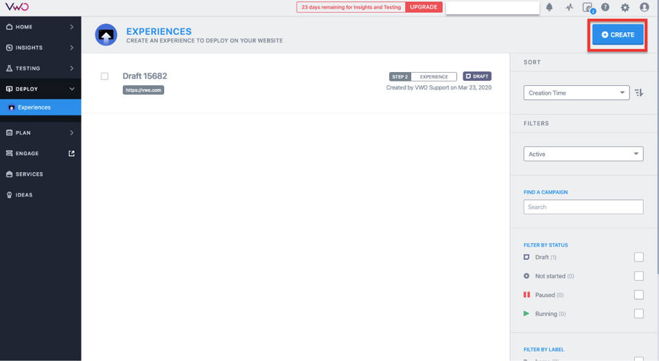 VWO Deploy screenshot 4