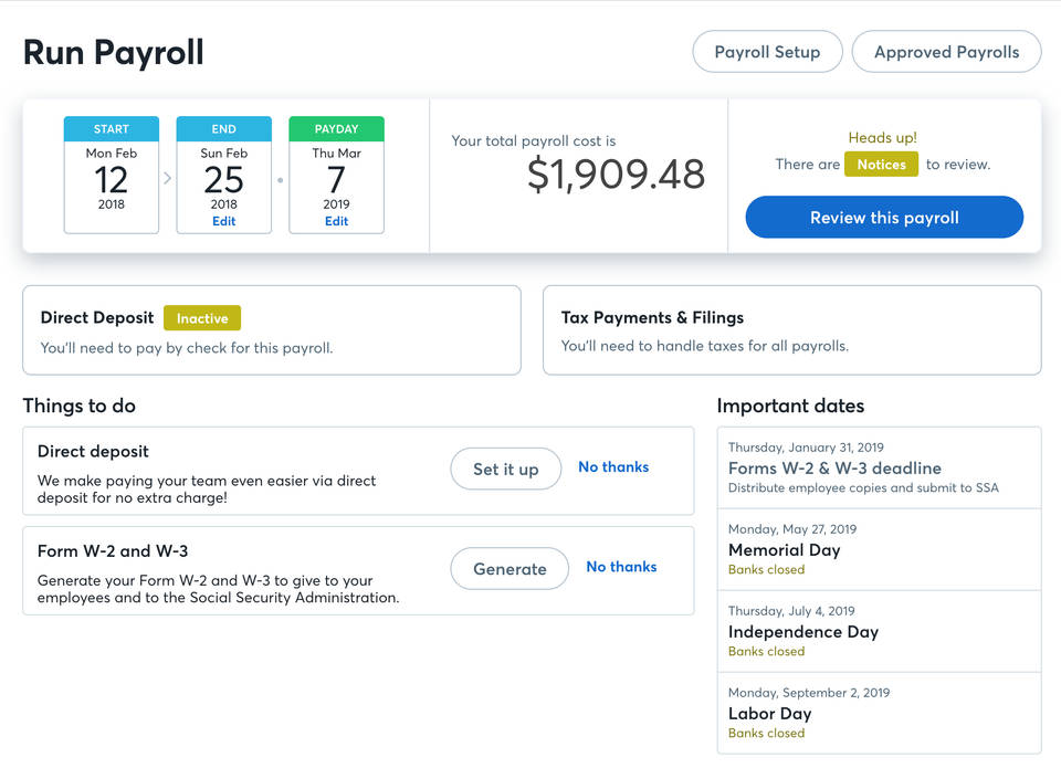 WavePayroll screenshot 2