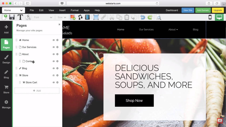 WebStarts screenshot 1