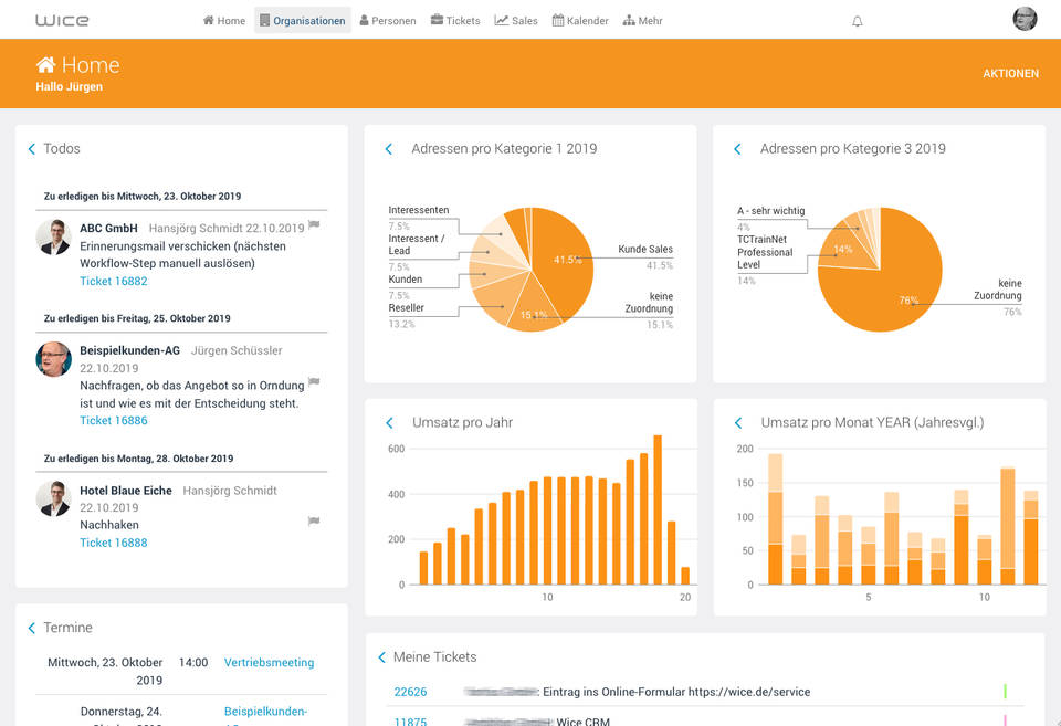 Wice CRM screenshot 1