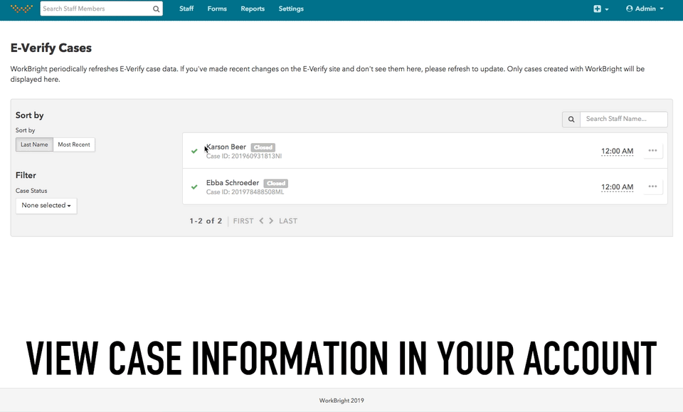 WorkBright screenshot 2
