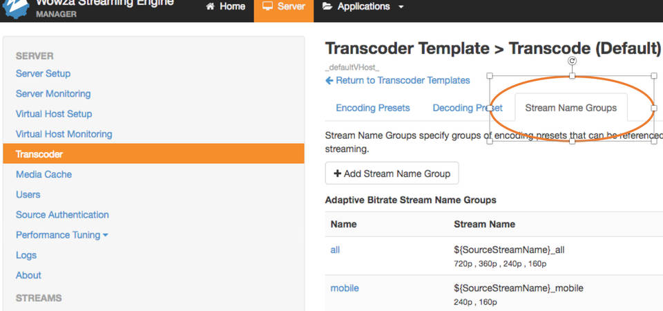 Wowza Streaming Engine screenshot 2