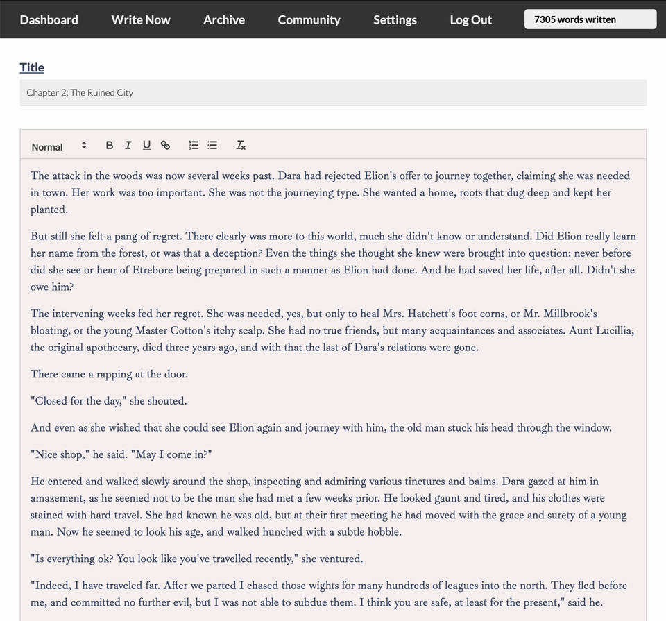 WritePhobia screenshot 1