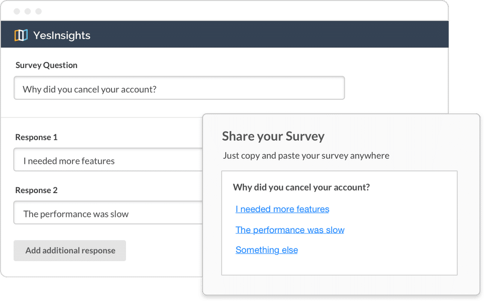 Share Survey screenshot