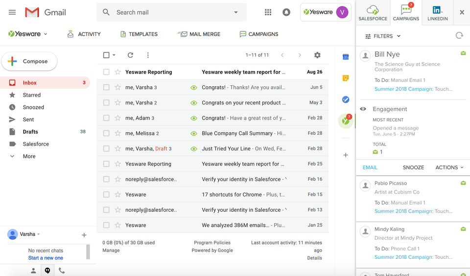 Multi-channel Campaigns From Your Inbox